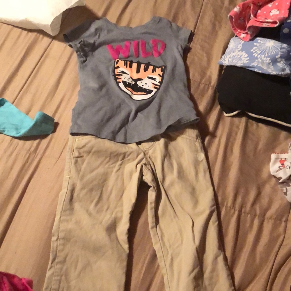 A short sleeve shirt and pants